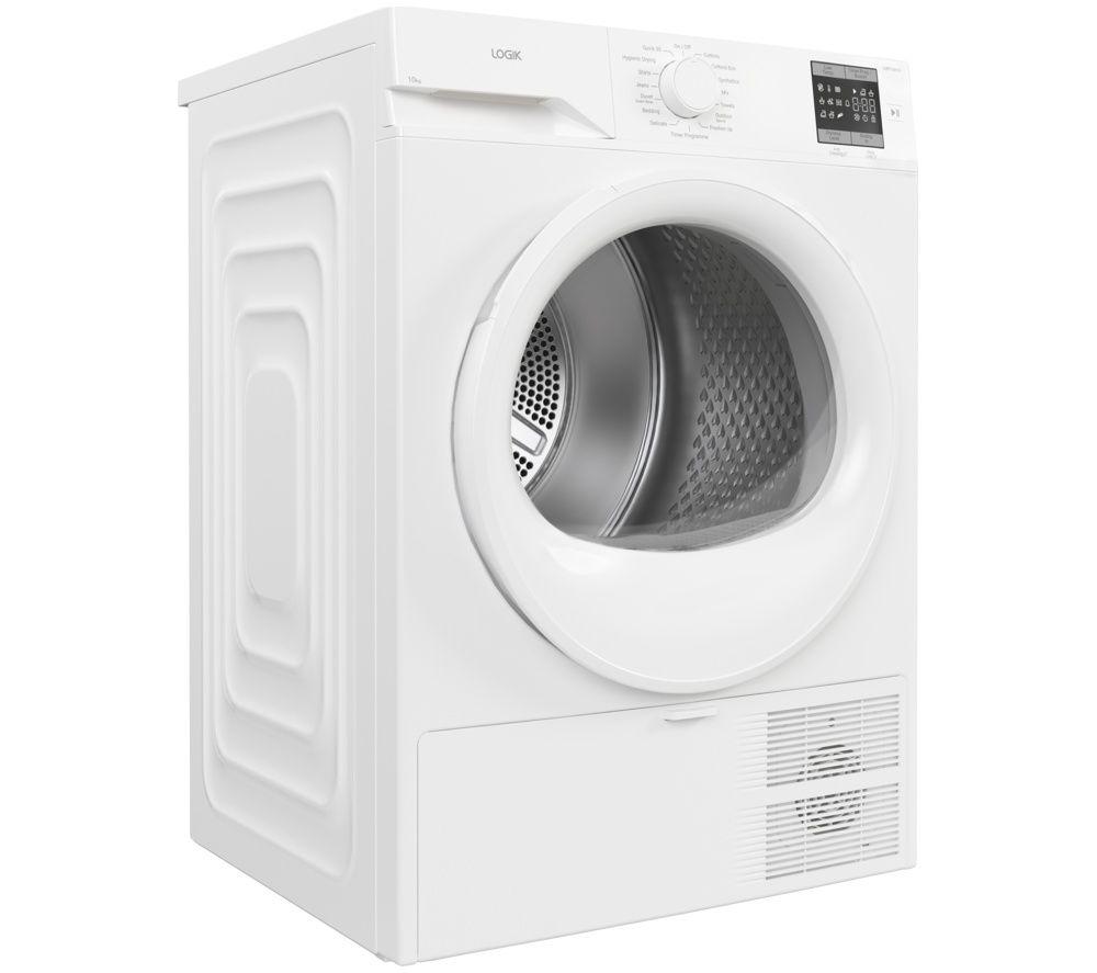 LOGIK LHP10W26 10 kg Heat Pump Tumble Dryer - White image number 4 of 5