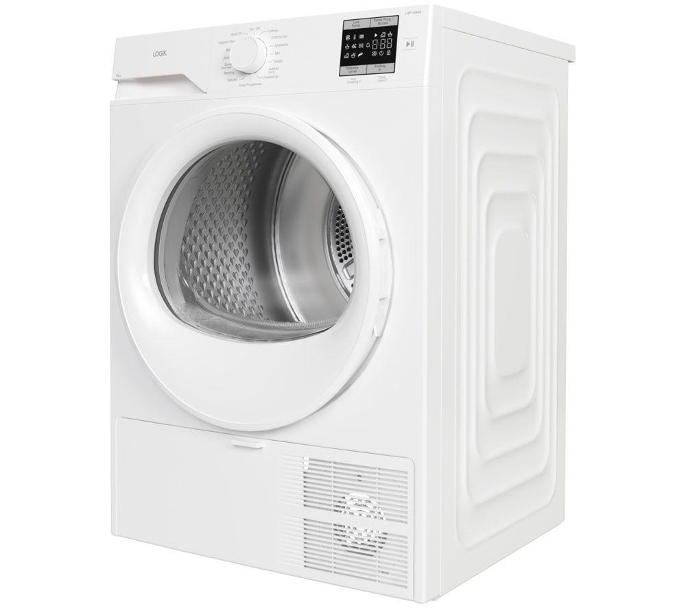 LOGIK LHP10W26 10 kg Heat Pump Tumble Dryer - White image number 5 of 5