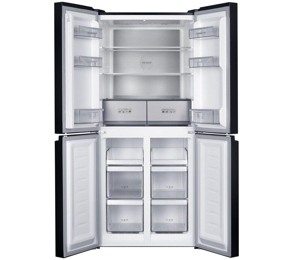 KENWOOD K4D79BG26 Slim American-Style Fridge Freezer - Black image number 3 of 9