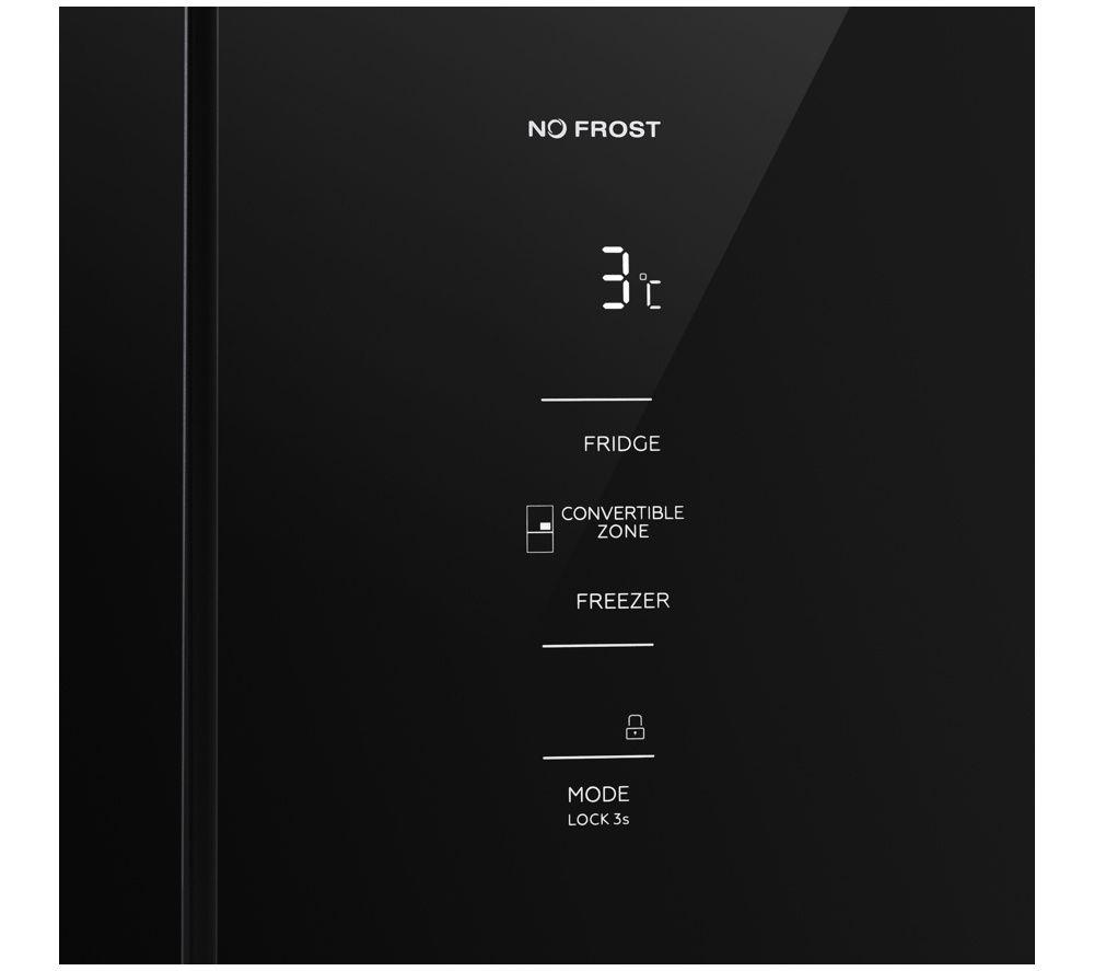 KENWOOD K4D79BG26 Slim American-Style Fridge Freezer - Black image number 8 of 9