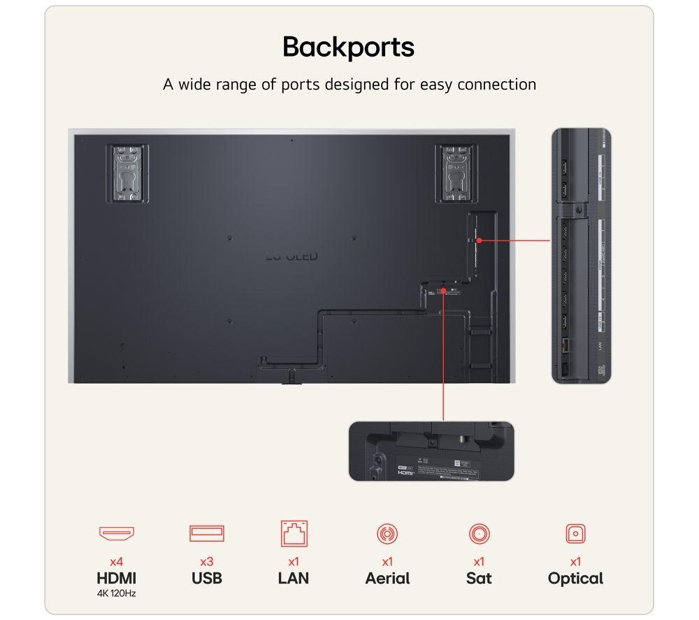 LG G6 97" OLED AI 4K HDR Smart TV 2026 (Wall Mount Version) - OLED97G64LW image number 14 of 15
