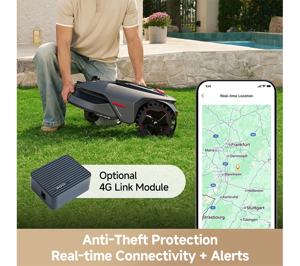 MOVA LiDAX Ultra 800 Cordless Robotic Lawn Mower - Black image number 5 of 11