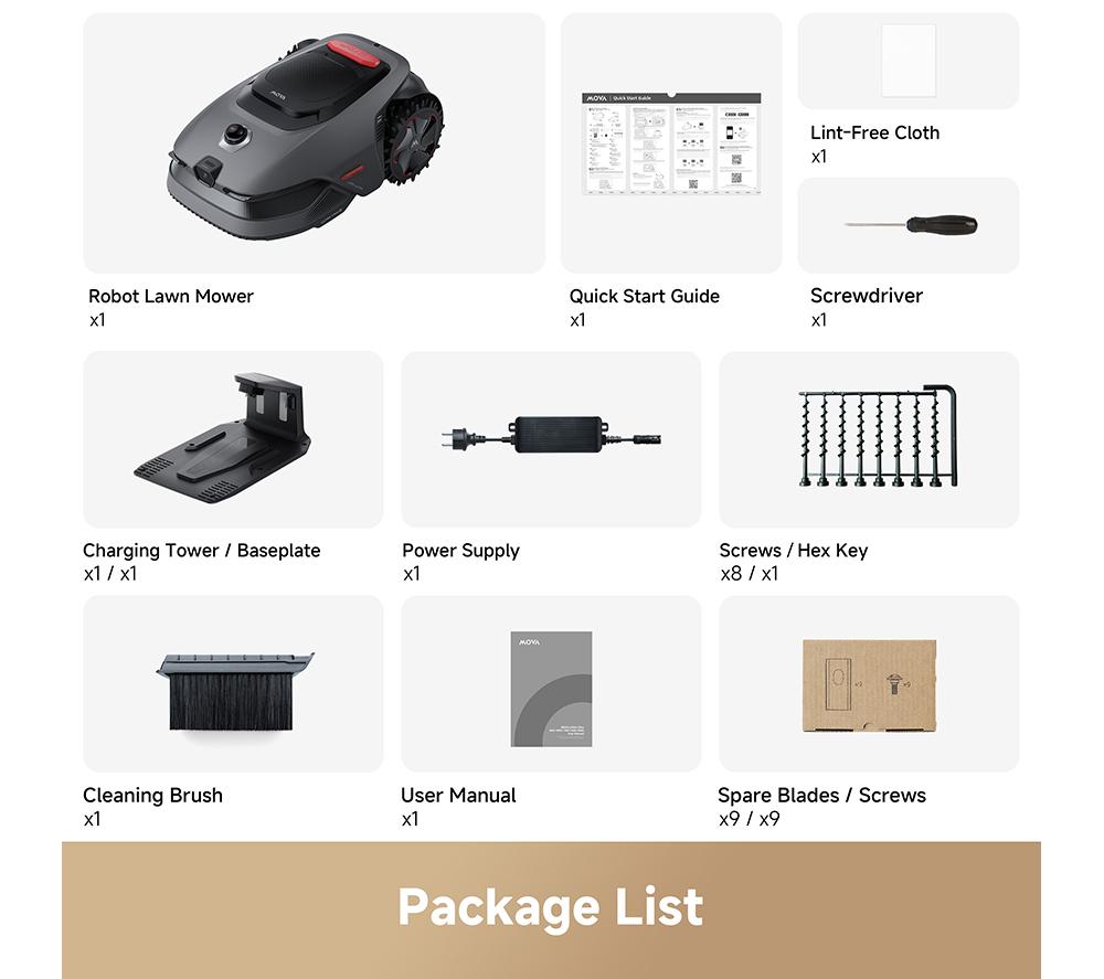 MOVA LiDAX Ultra 800 Cordless Robotic Lawn Mower - Black image number 11 of 11