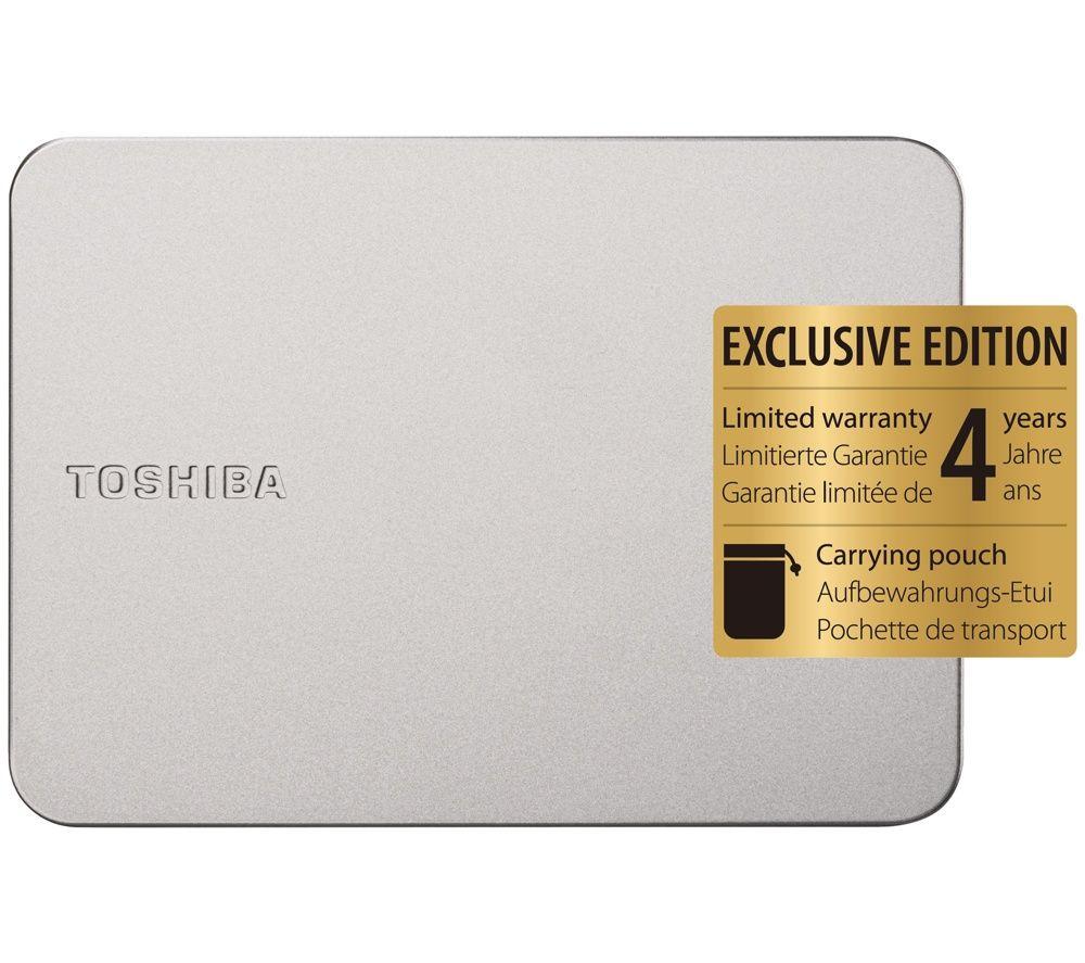 TOSHIBA Canvio Flex Portable Hard drive - 2 TB, Silver image number 2 of 4