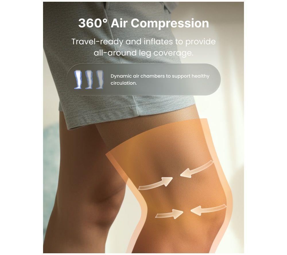 RENPHO Aeria Boot Compression Leg Massager - Black image number 6 of 6