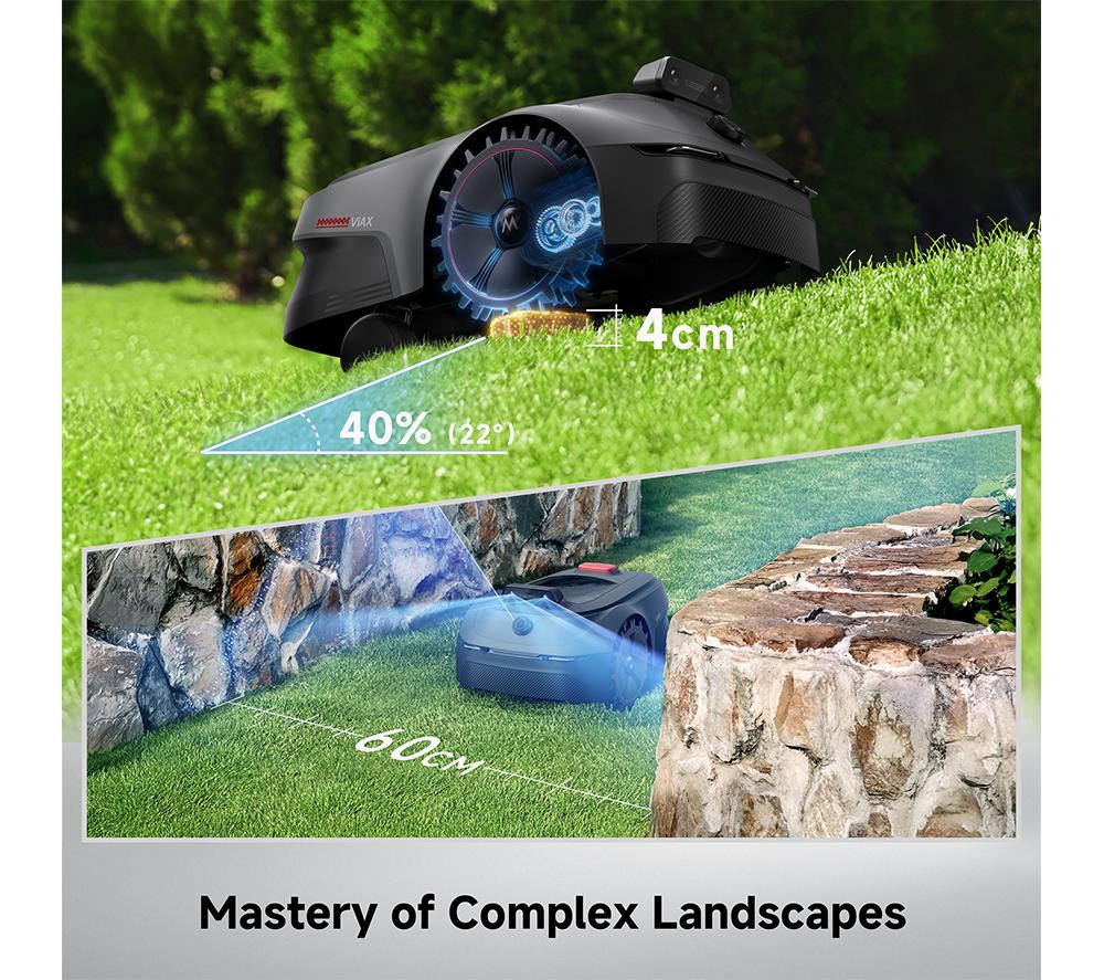 MOVA ViAX 500 Cordless Robotic Lawn Mower - Black image number 4 of 11