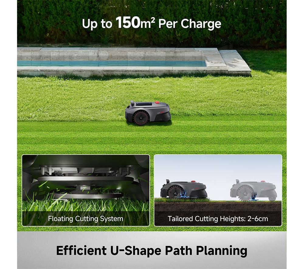 MOVA ViAX 500 Cordless Robotic Lawn Mower - Black image number 5 of 11