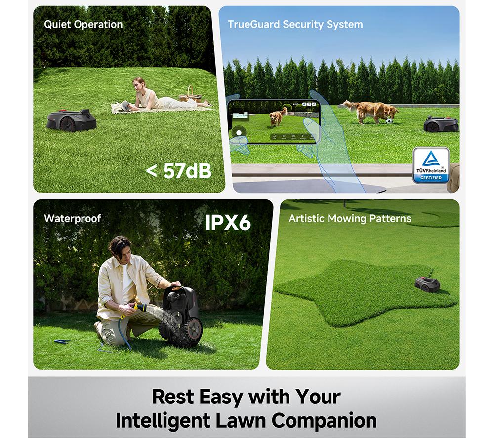 MOVA ViAX 500 Cordless Robotic Lawn Mower - Black image number 10 of 11