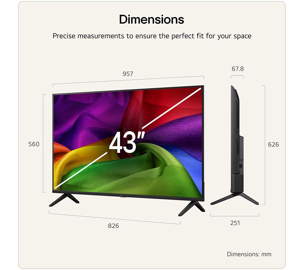 LG NU80 43" LED 4K HDR Smart TV 2026 - 43NU800B6LC image number 3 of 12