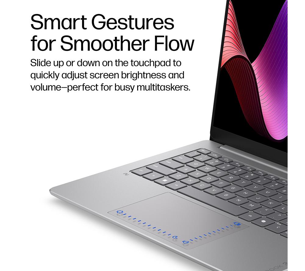 HP OmniBook 3 NGAI 14" Laptop - Snapdragon X, 256 GB SSD, Silver image number 28 of 34