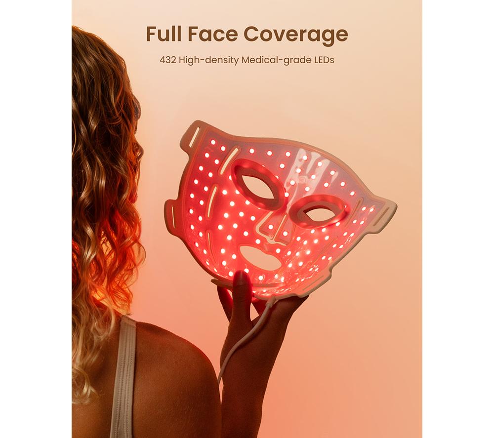 RENPHO Artemis Blush 4-Mode LED Face Mask - White image number 4 of 9