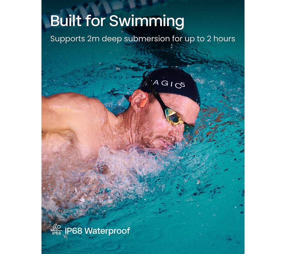 SHOKZ OpenSwim Pro Wireless Bluetooth Headphones - Red image number 6 of 9