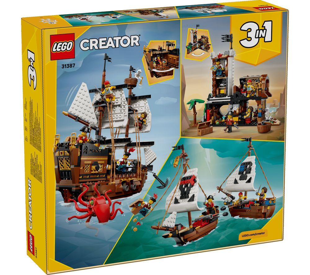LEGO Creator 3-in-1 31387 Iconic Pirate Ship Set image number 2 of 6