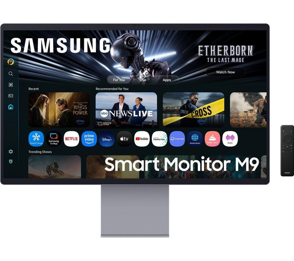 SAMSUNG M9 (M90SF) 32" OLED 4K AI Smart Monitor with Speakers & Remote - LS32FM902SUXXU