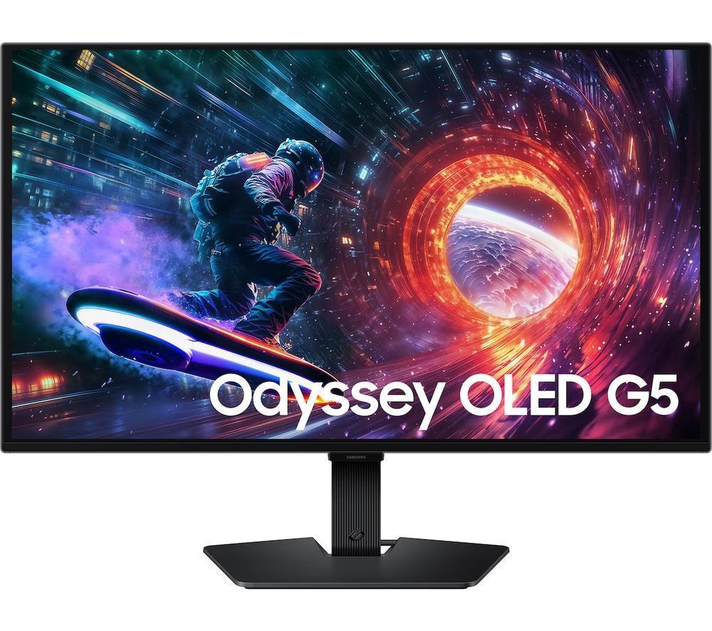 Samsung Odyssey G5 Ls27fg502suxxu Quad Hd 27" Qd-Oled Gaming Monitor - Black, Black