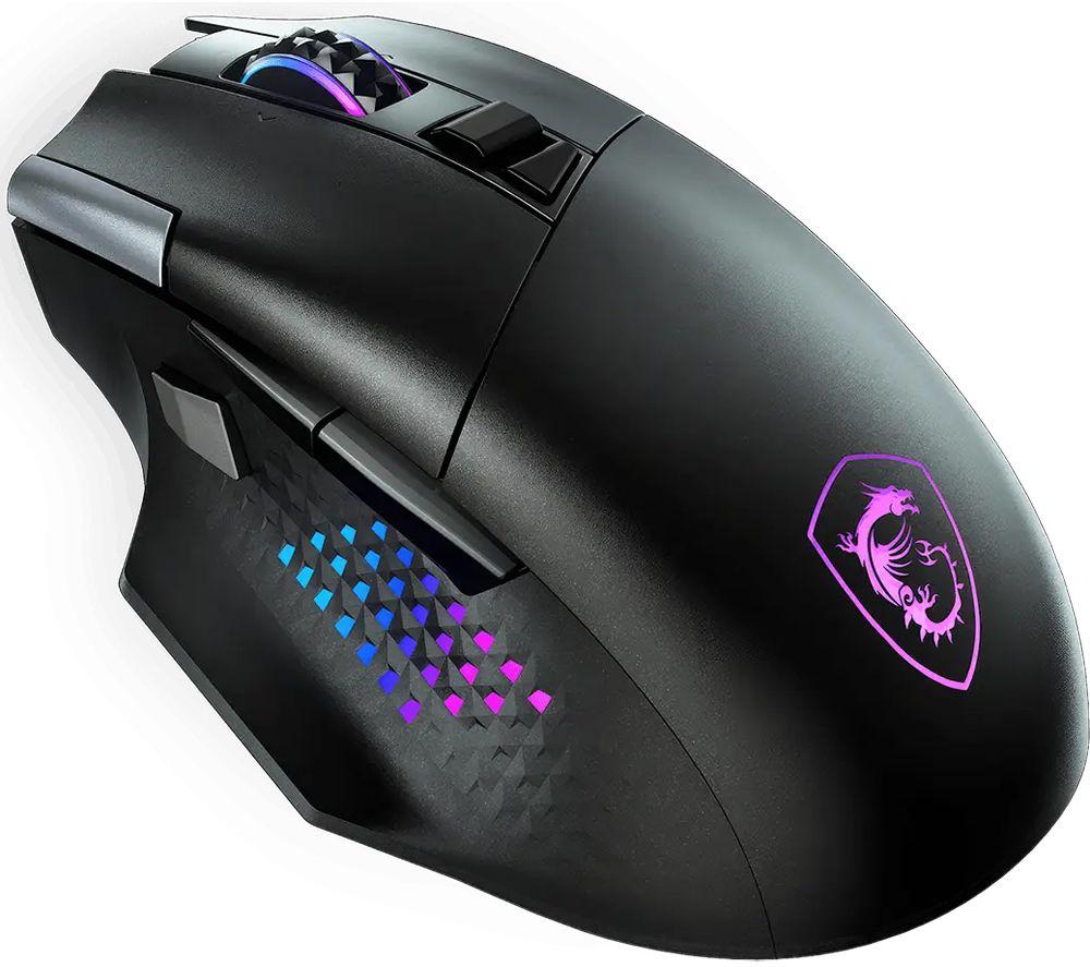 MSI VERSA PRO RGB Wireless Optical Gaming Mouse & Charging Dock - Black image number 5 of 13