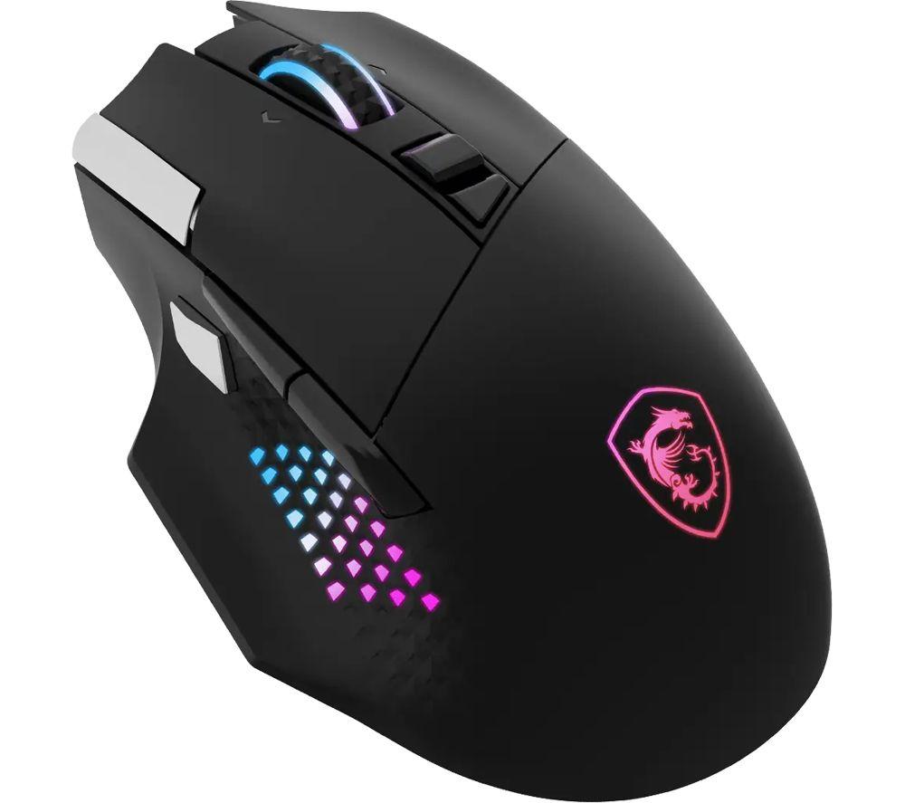 MSI VERSA PRO RGB Wireless Optical Gaming Mouse & Charging Dock - Black image number 6 of 13