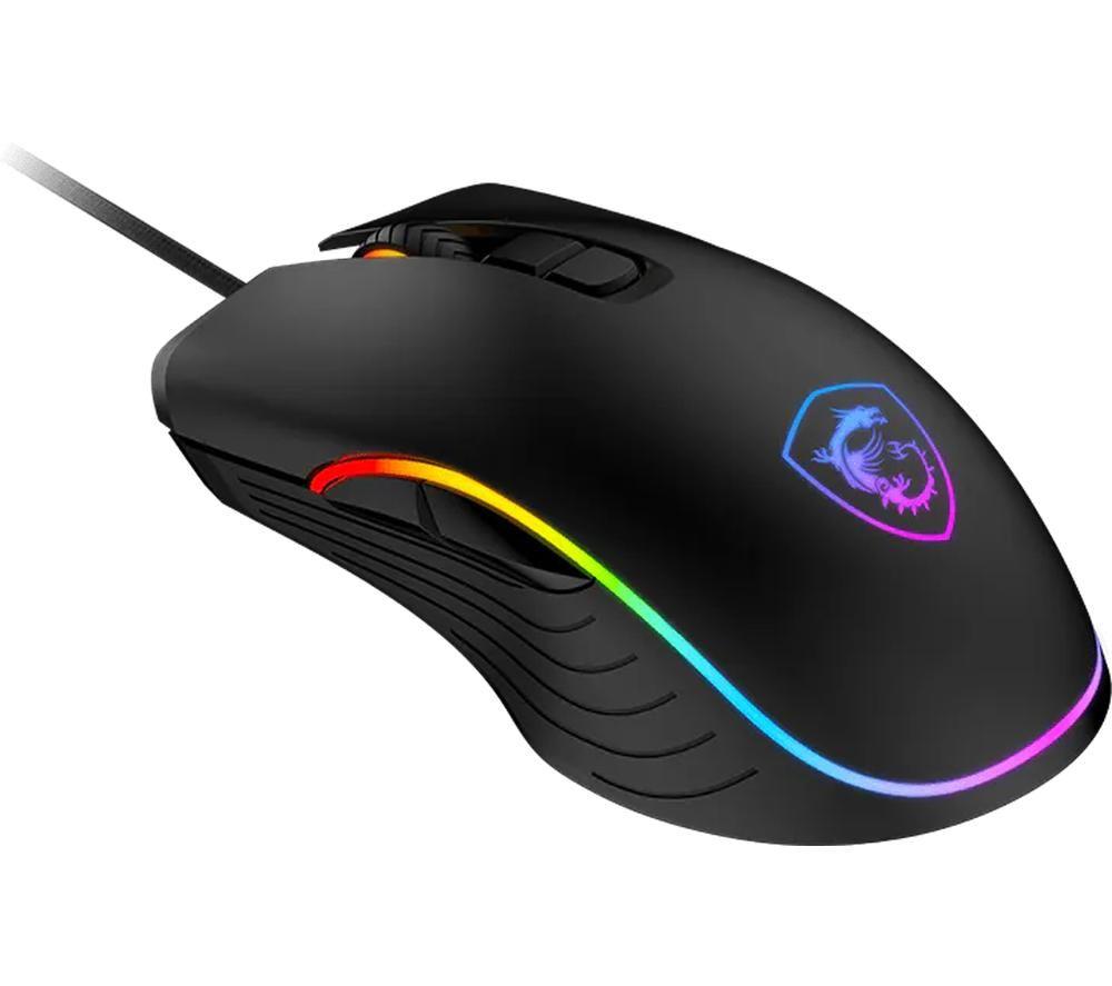 MSI FORGE GM300 RGB Optical Gaming Mouse - Black image number 2 of 5