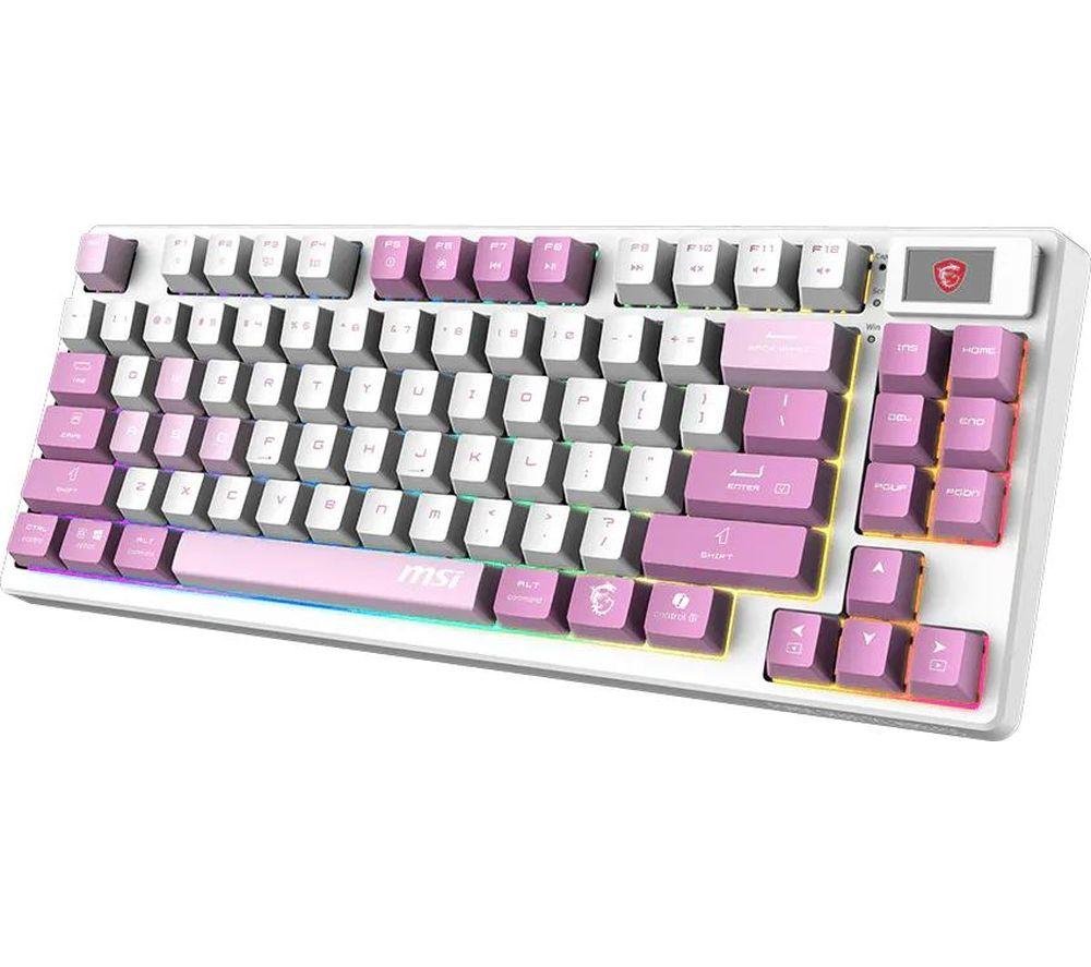 MSI Forge GK600 Wireless Mechanical Gaming Keyboard - Violet image number 2 of 6
