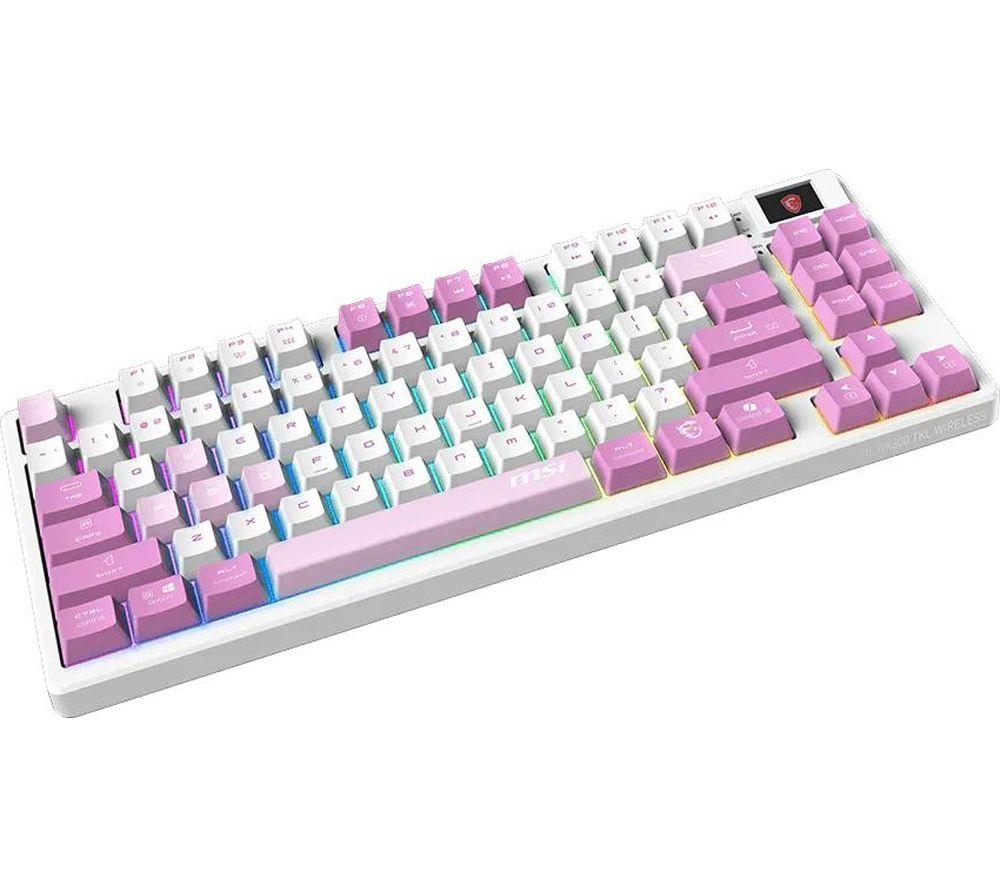 MSI Forge GK600 Wireless Mechanical Gaming Keyboard - Violet image number 3 of 6