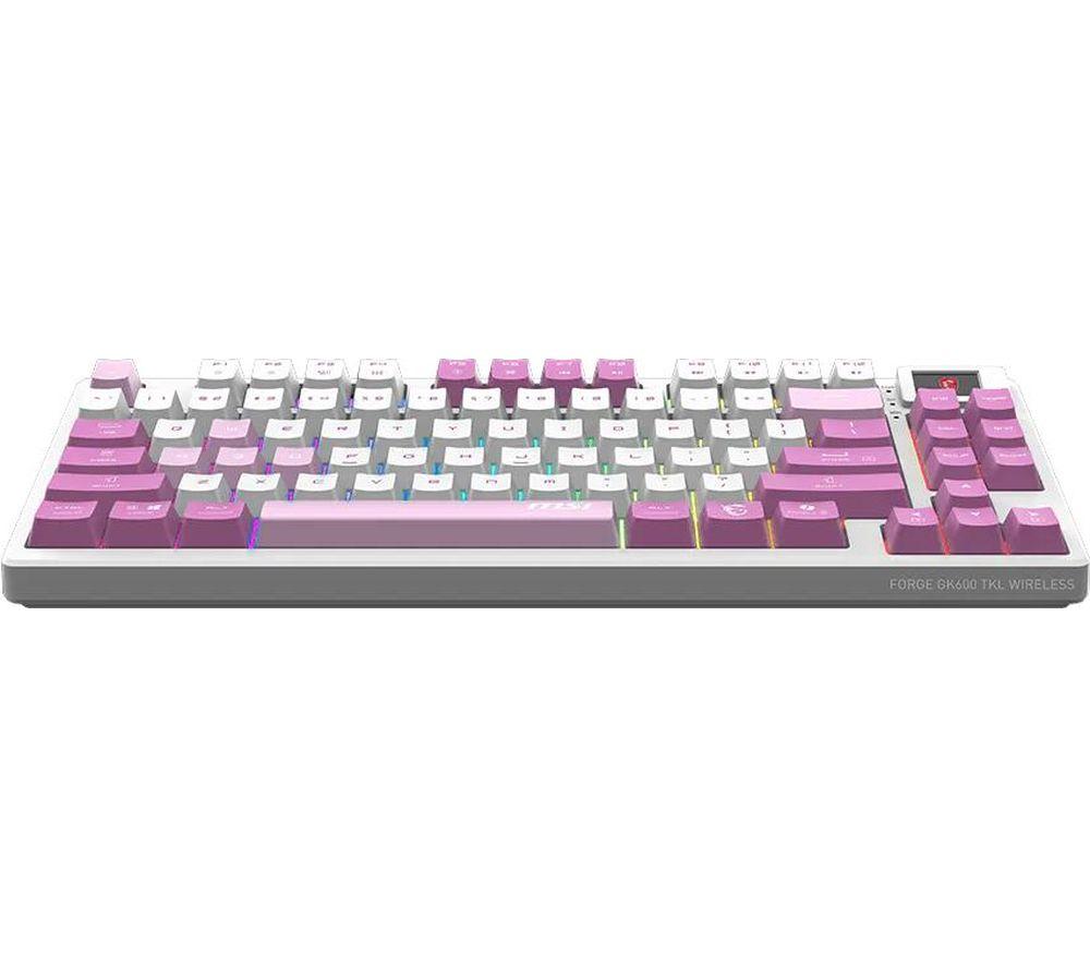 MSI Forge GK600 Wireless Mechanical Gaming Keyboard - Violet image number 6 of 6