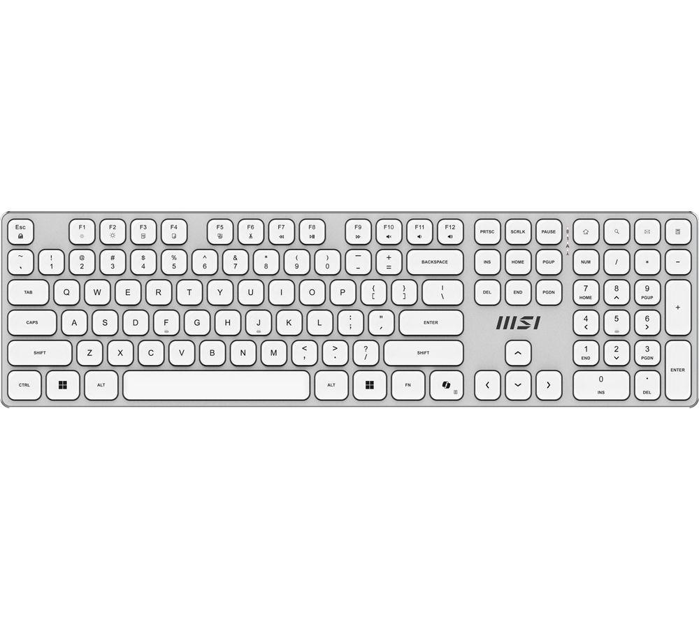 MSI FORGE K210 Wireless Gaming Keyboard & Mouse Set - White image number 2 of 19