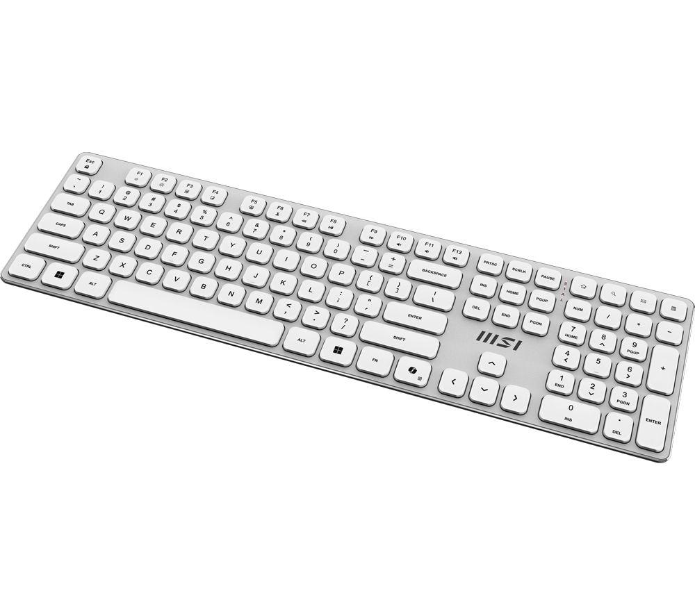 MSI FORGE K210 Wireless Gaming Keyboard & Mouse Set - White image number 5 of 19