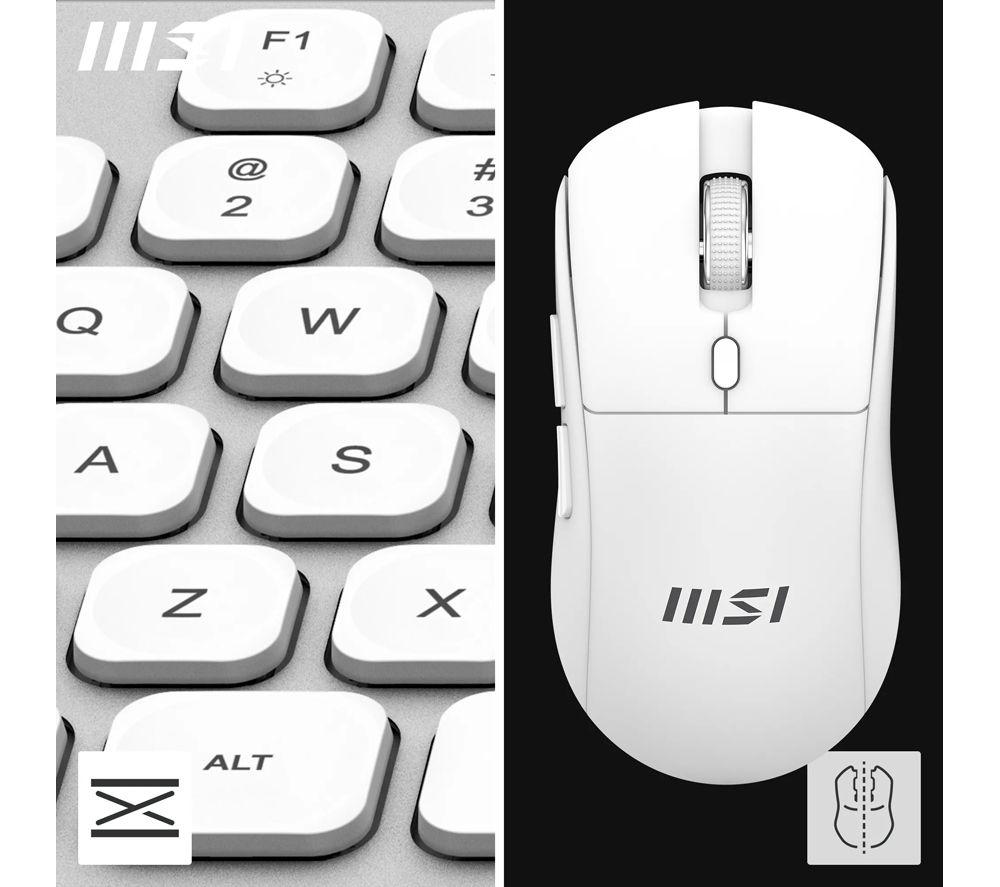 MSI FORGE K210 Wireless Gaming Keyboard & Mouse Set - White image number 19 of 19