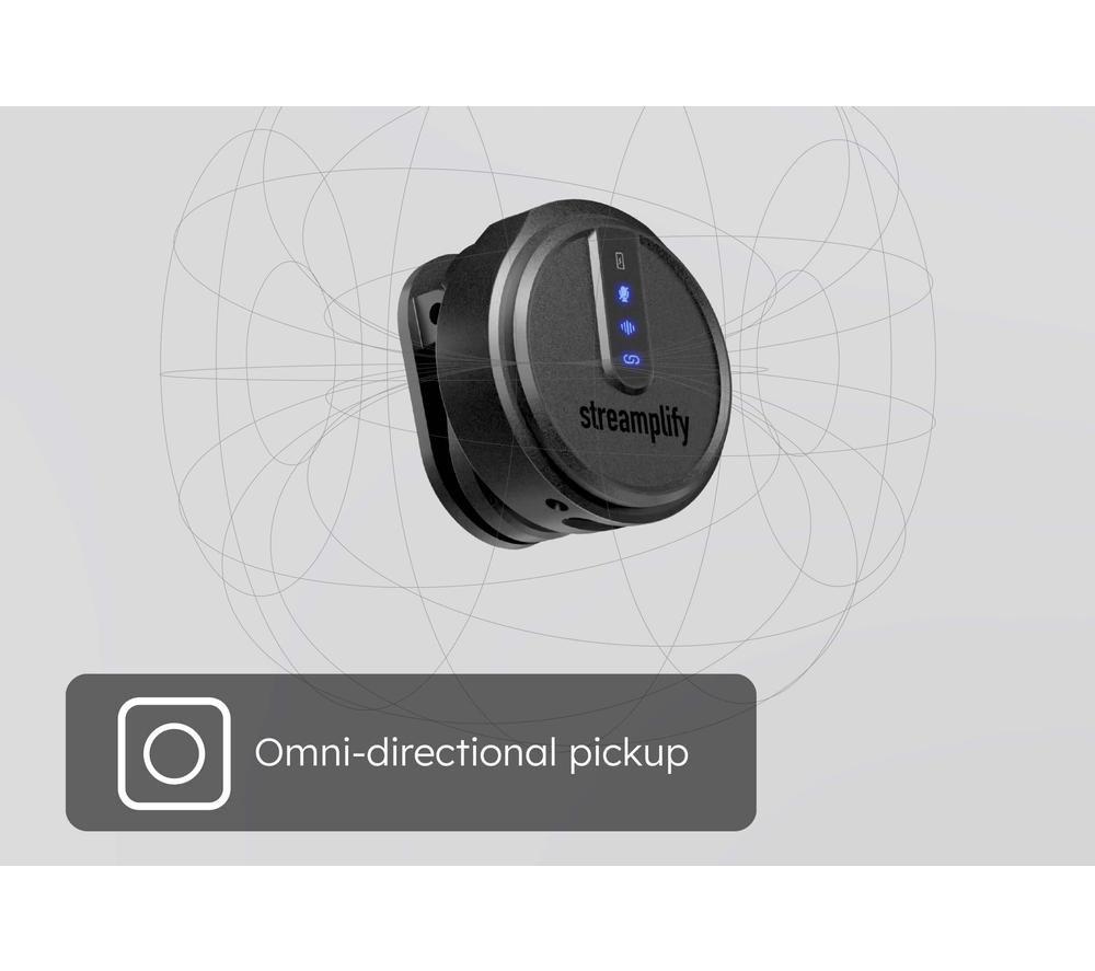 STREAMPLIFY MIC GO Wireless Microphone System - Black image number 2 of 8