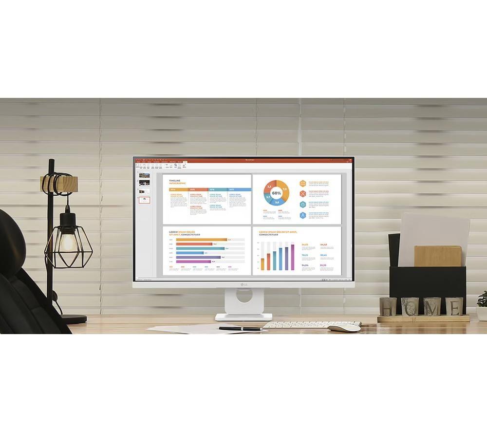 LG 27U731SA-W 27" Smart 4K UHD IPS Monitor - White image number 10 of 11