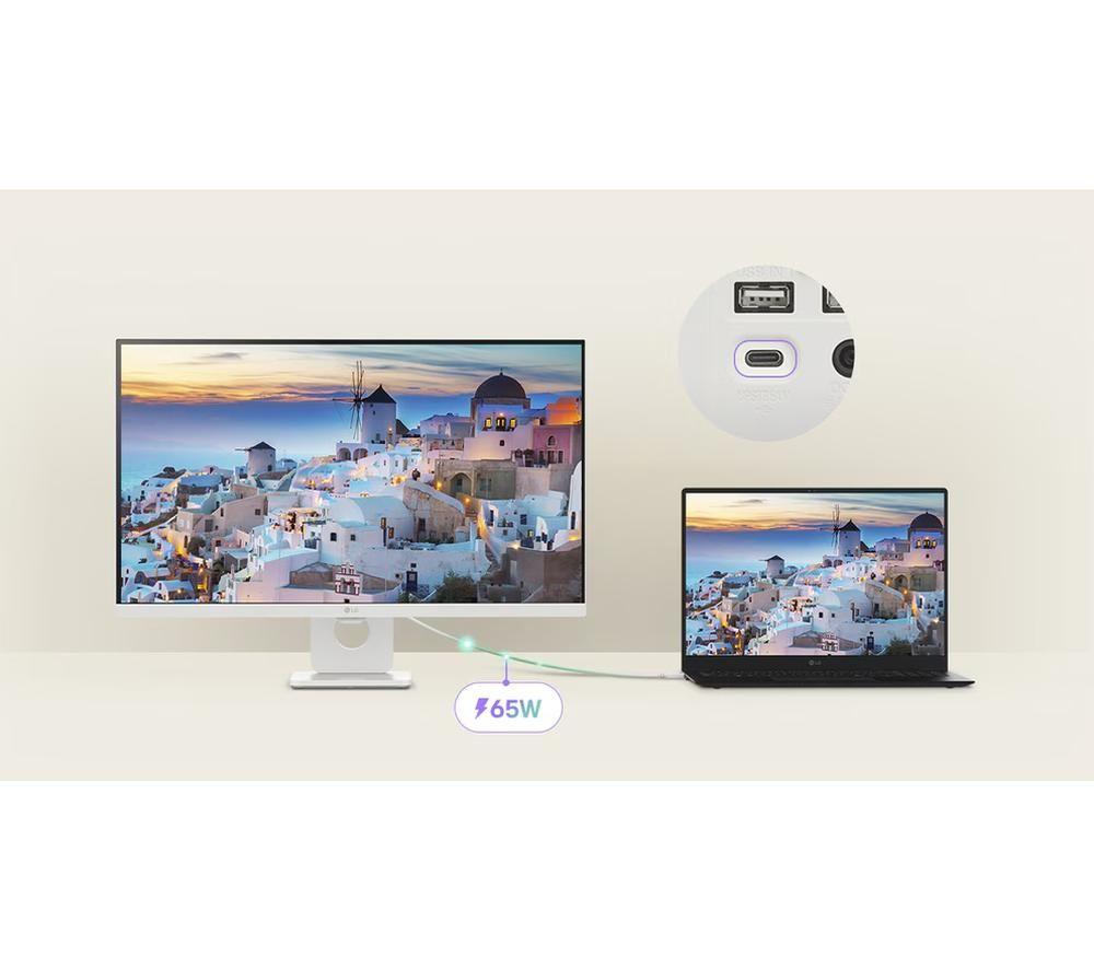 LG 27U731SA-W 27" Smart 4K UHD IPS Monitor - White image number 11 of 11