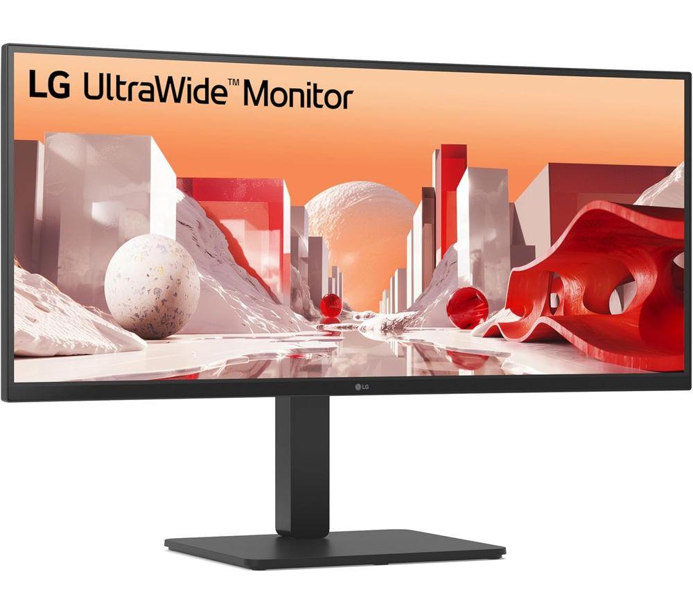 LG UltraWide 34BA85QE-B Quad HD 34" Curved IPS Monitor - Black image number 2 of 2