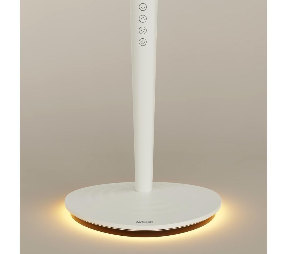 AIRCRAFT HOME AirLUME Quiet Air Circulator 8" Pedestal Fan - White Stone image number 2 of 11