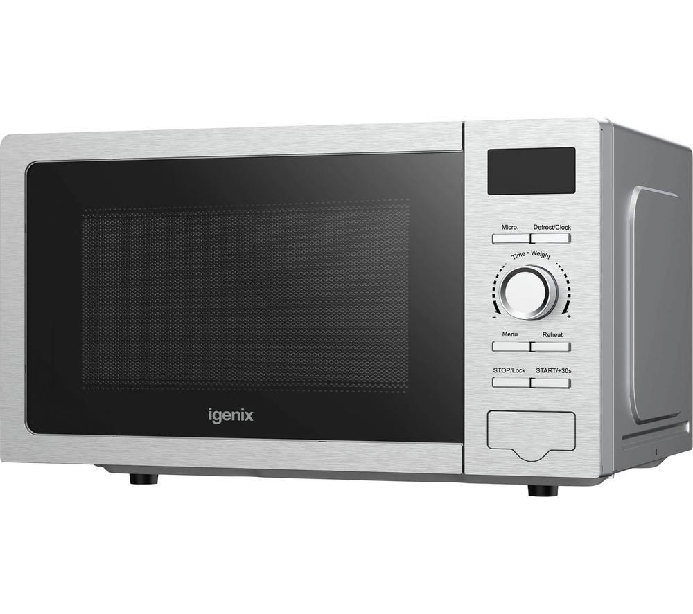 IGENIX IGMS02080SS Solo Microwave - Silver image number 2 of 6