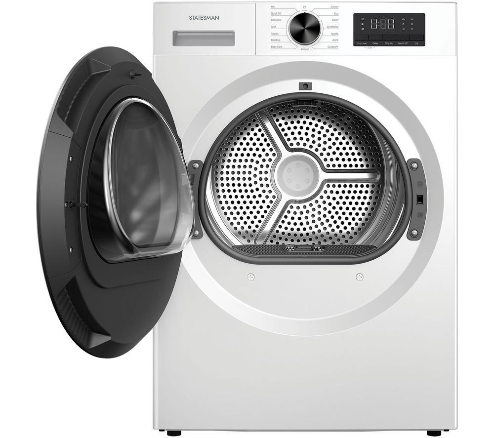 STATESMAN THP28W 8 kg Heat Pump Tumble Dryer - White image number 2 of 4