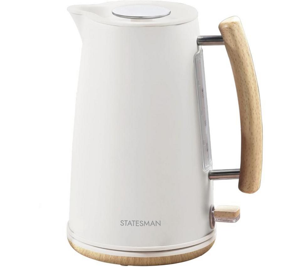 STATESMAN Scandi SKK00153CR Jug Kettle - Brown & White