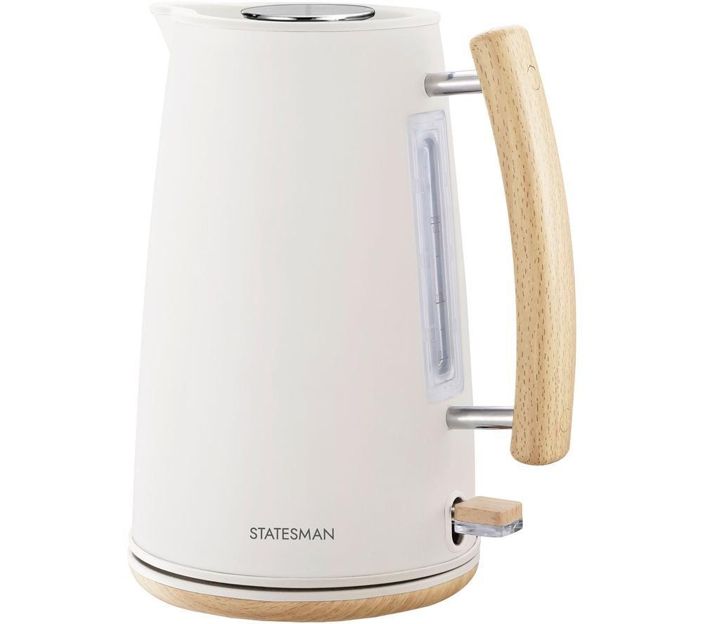 STATESMAN Scandi SKK00153CR Jug Kettle - Brown & White image number 6 of 6