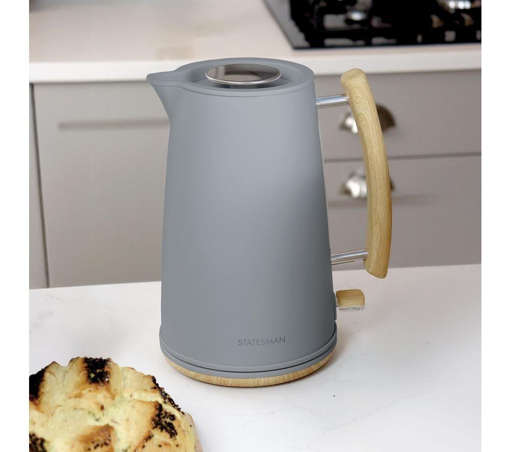 STATESMAN Scandi SKK00153GY Jug Kettle - Brown & Grey image number 5 of 6