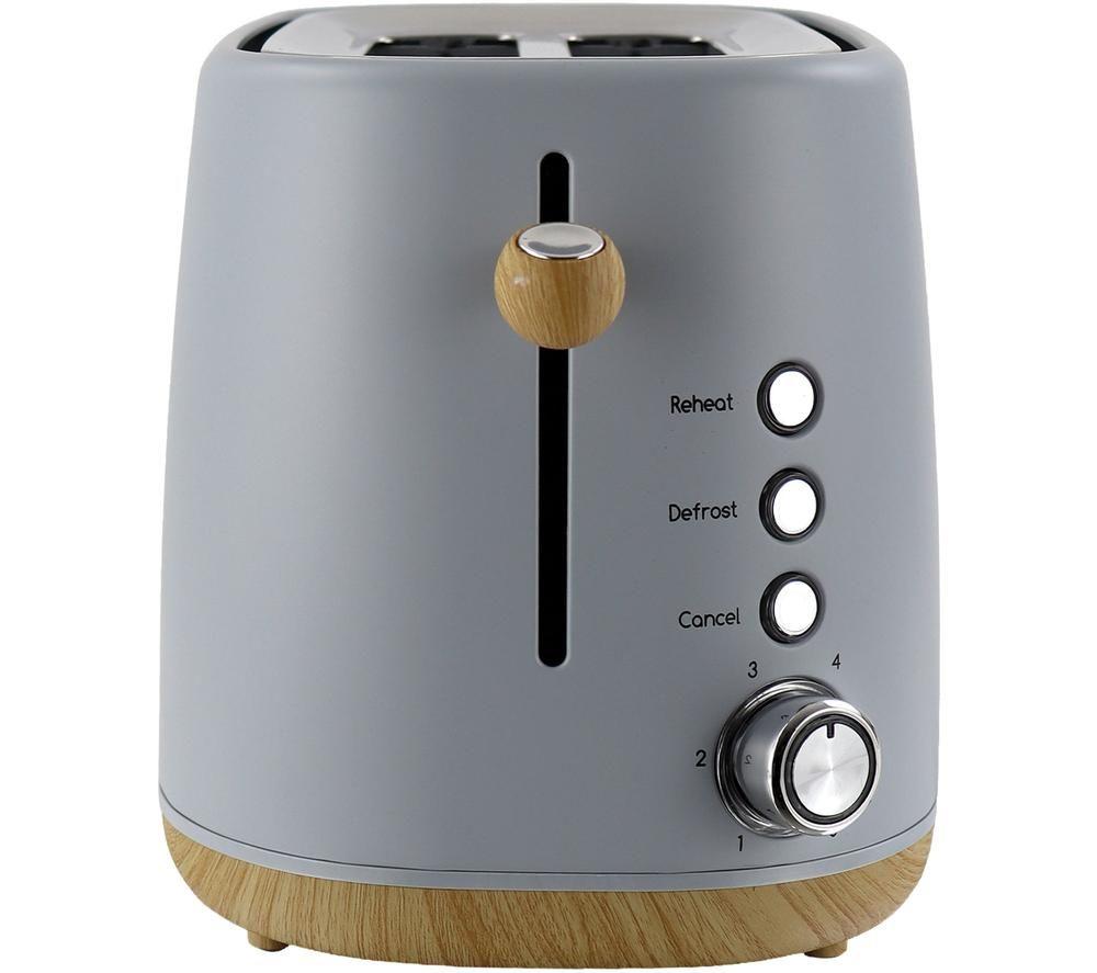 STATESMAN Scandi SKT05090GY 2-Slice Toaster - Brown & Grey image number 5 of 6