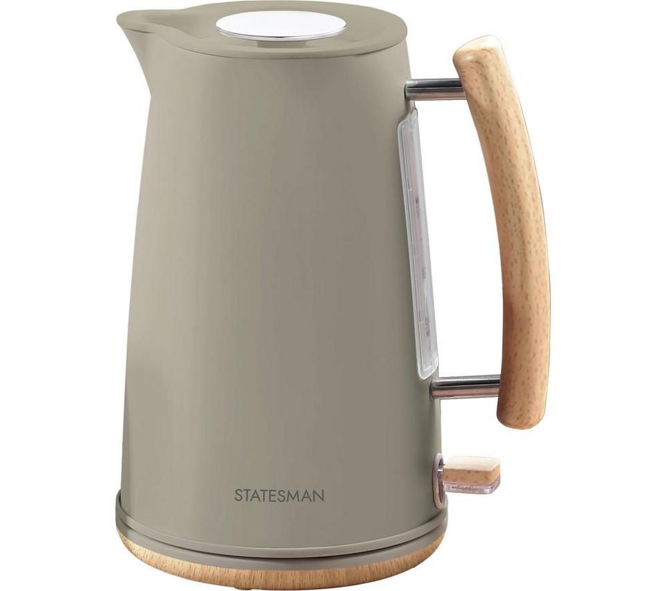 STATESMAN Scandi SKK00153CR Jug Kettle - Brown & Green
