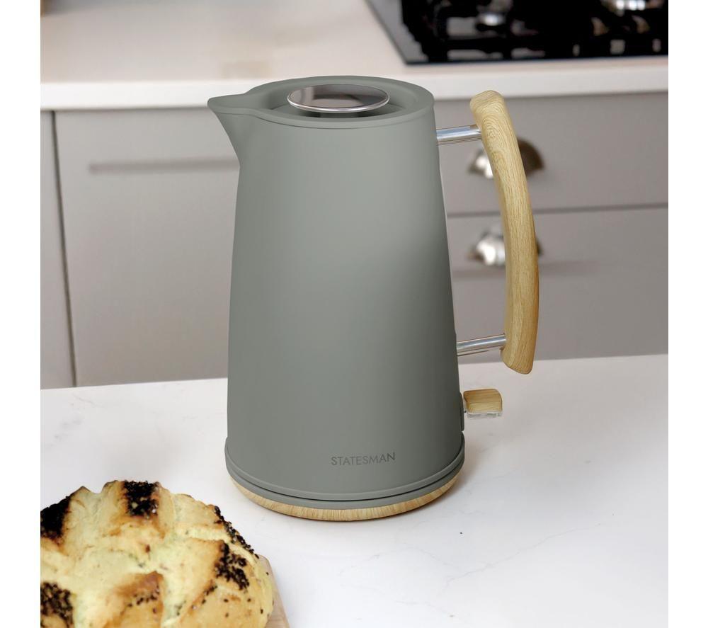 STATESMAN Scandi SKK00153CR Jug Kettle - Brown & Green image number 3 of 5