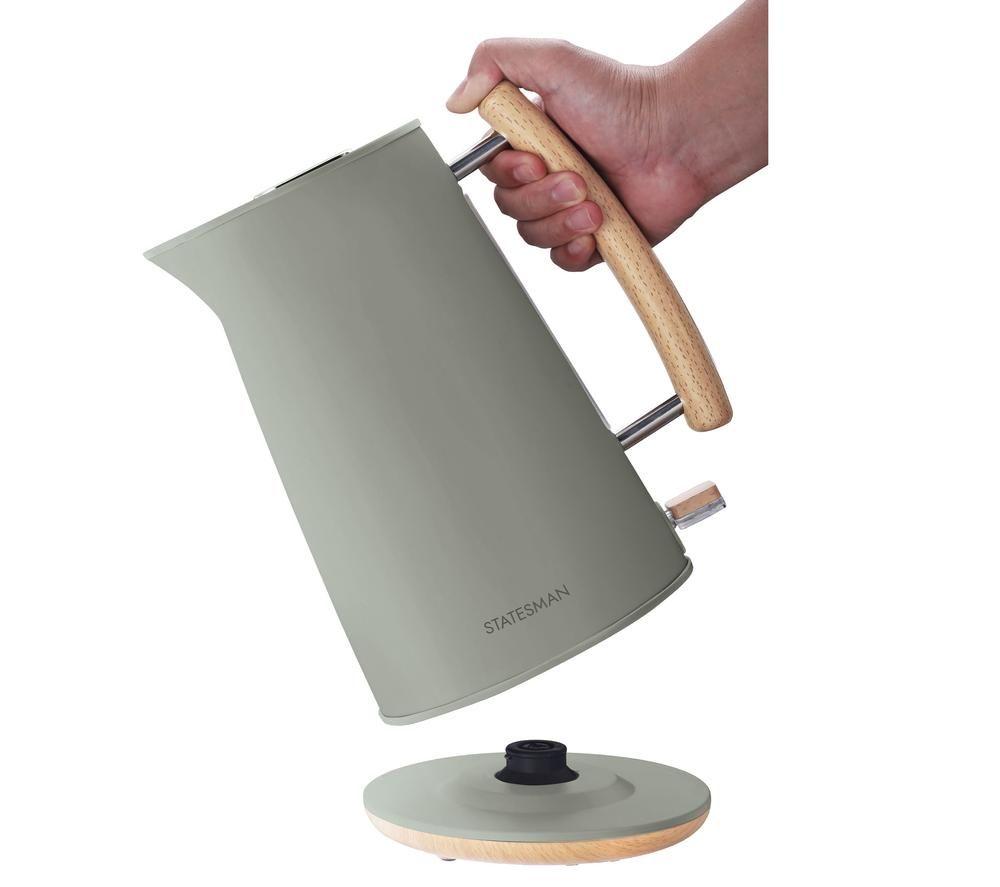 STATESMAN Scandi SKK00153CR Jug Kettle - Brown & Green image number 4 of 5