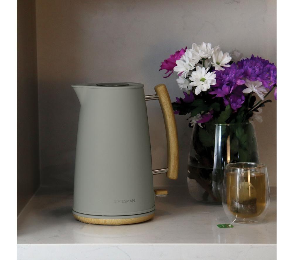 STATESMAN Scandi SKK00153CR Jug Kettle - Brown & Green image number 5 of 5