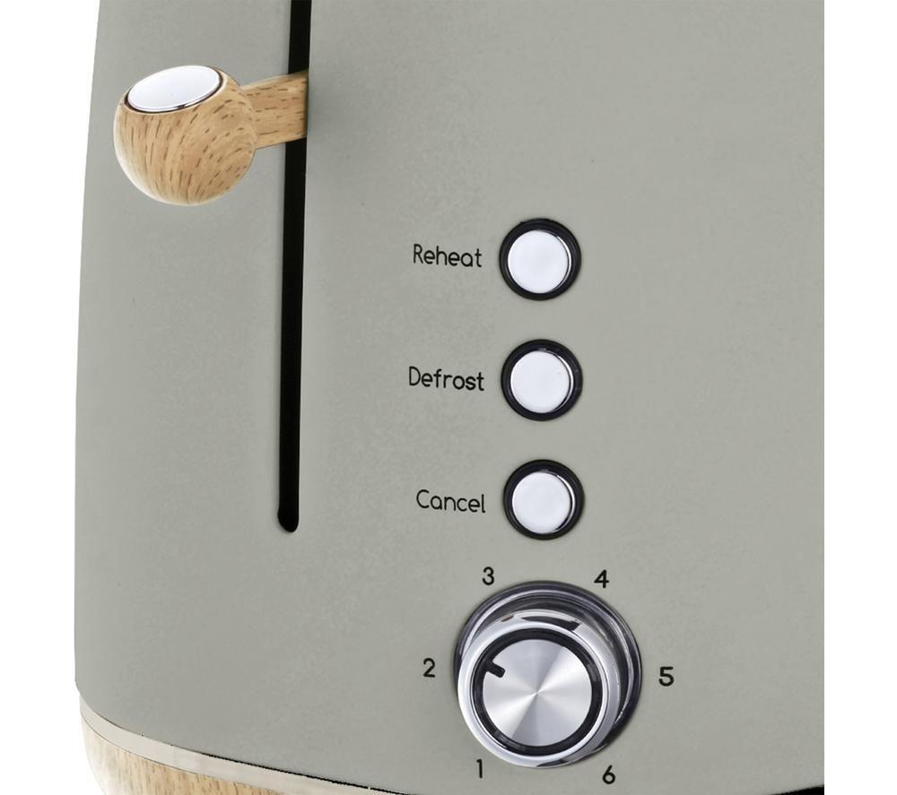 STATESMAN Scandi SKT05090GR 2-Slice Toaster - Brown & Green image number 3 of 8