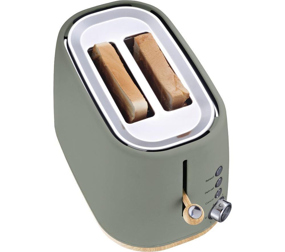 STATESMAN Scandi SKT05090GR 2-Slice Toaster - Brown & Green image number 8 of 8