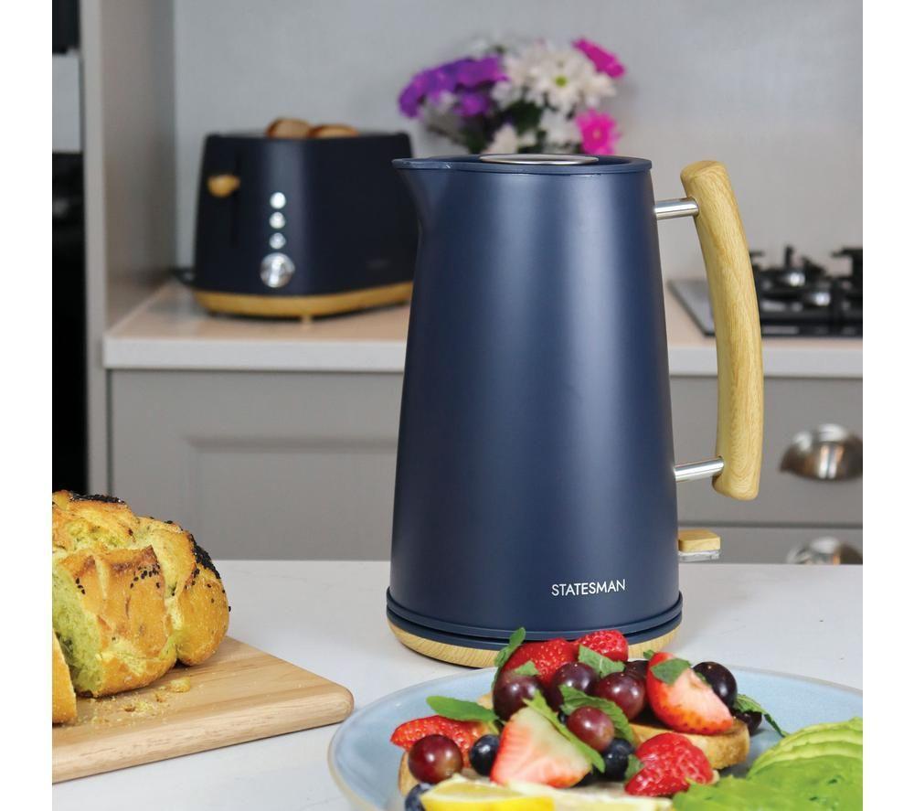 STATESMAN Scandi SKK00153NB Jug Kettle - Blue & Brown image number 4 of 6