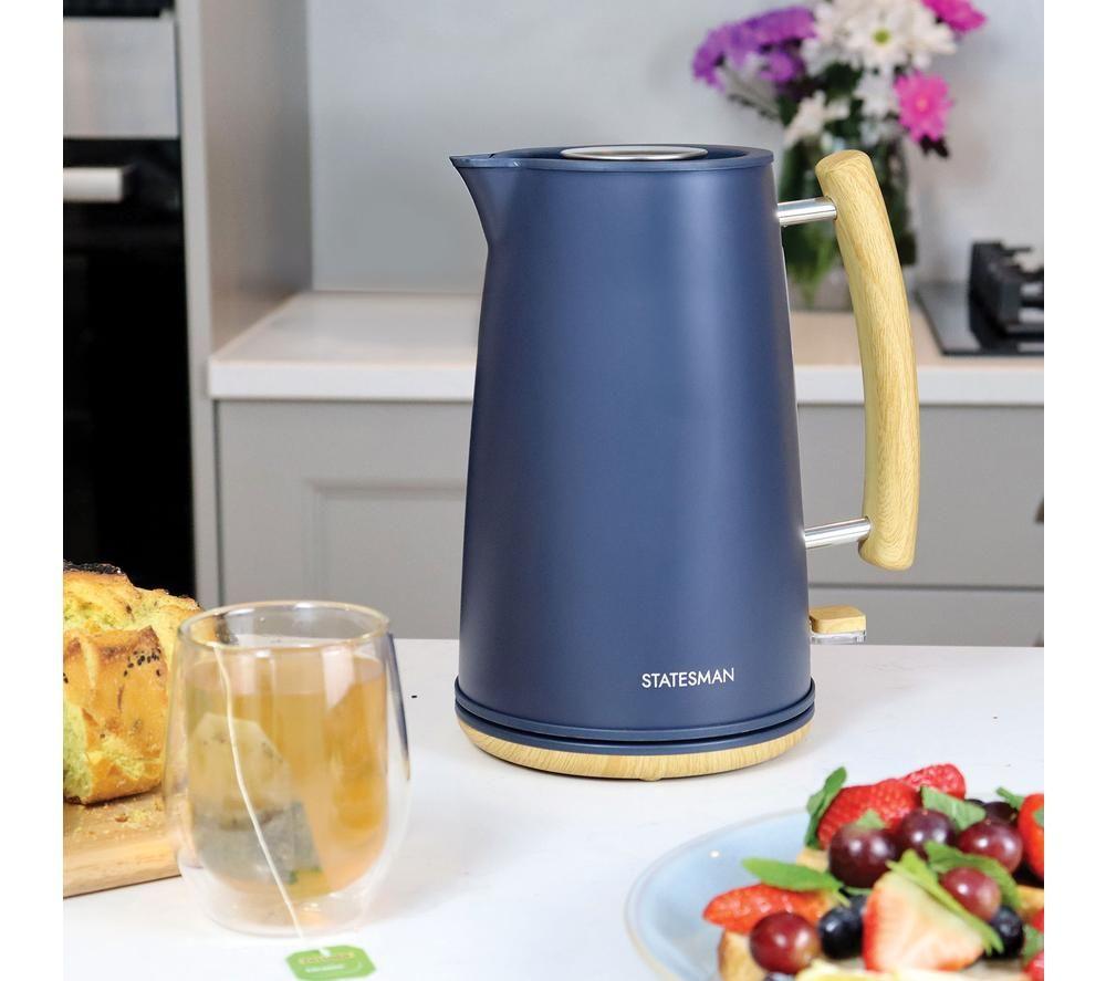 STATESMAN Scandi SKK00153NB Jug Kettle - Blue & Brown image number 5 of 6
