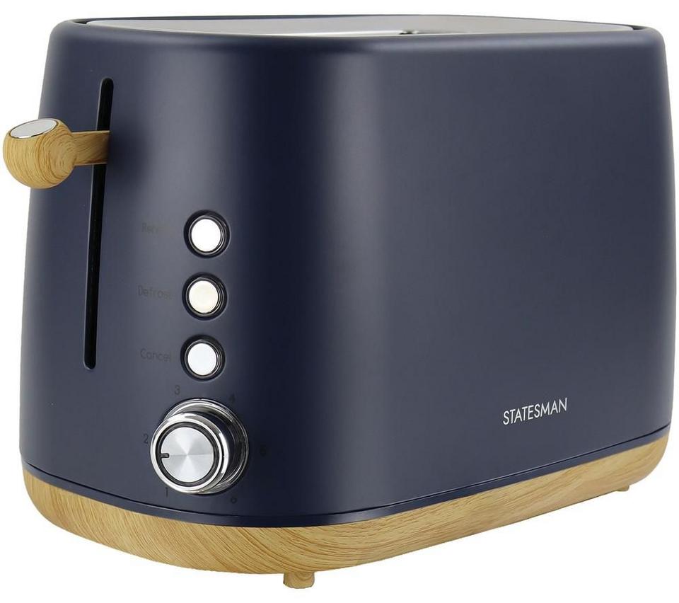 STATESMAN Scandi SKT05090NB 2-Slice Toaster - Brown & Blue