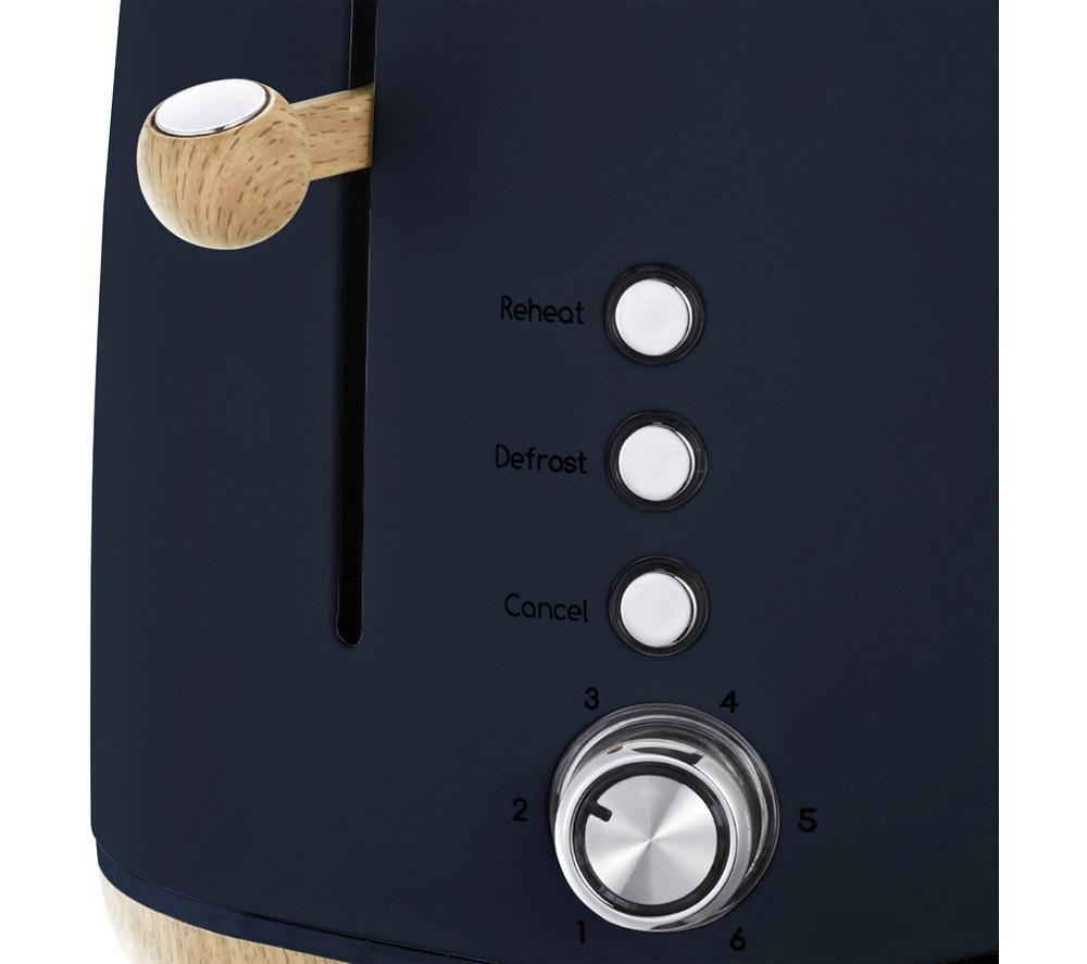 STATESMAN Scandi SKT05090NB 2-Slice Toaster - Brown & Blue image number 3 of 5
