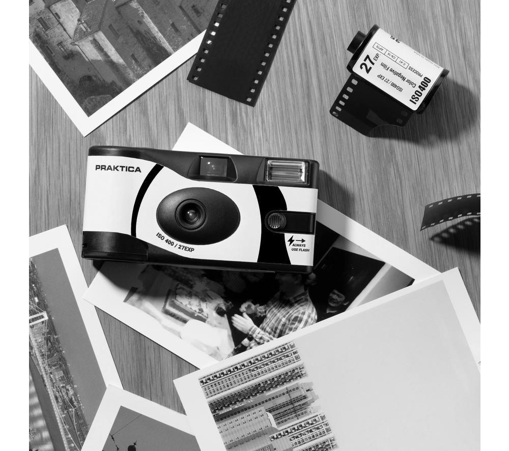 PRAKTICA N21F-BK/WHX2 Disposable Camera - Black & White, Pack of 2 image number 2 of 4